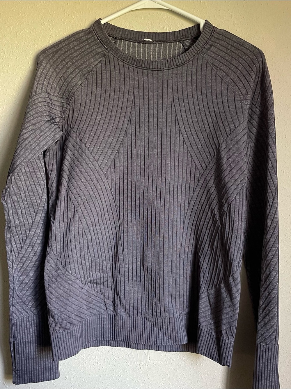 Womens Lululemon Rest Less Long Sleeve Ribbed Tee